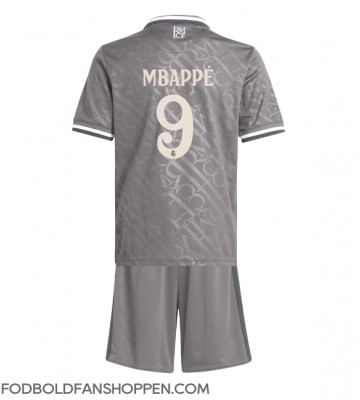 Real Madrid Kylian Mbappe #9 Tredjetrøje Børn 2024-25 Kortærmet (+ Korte bukser)